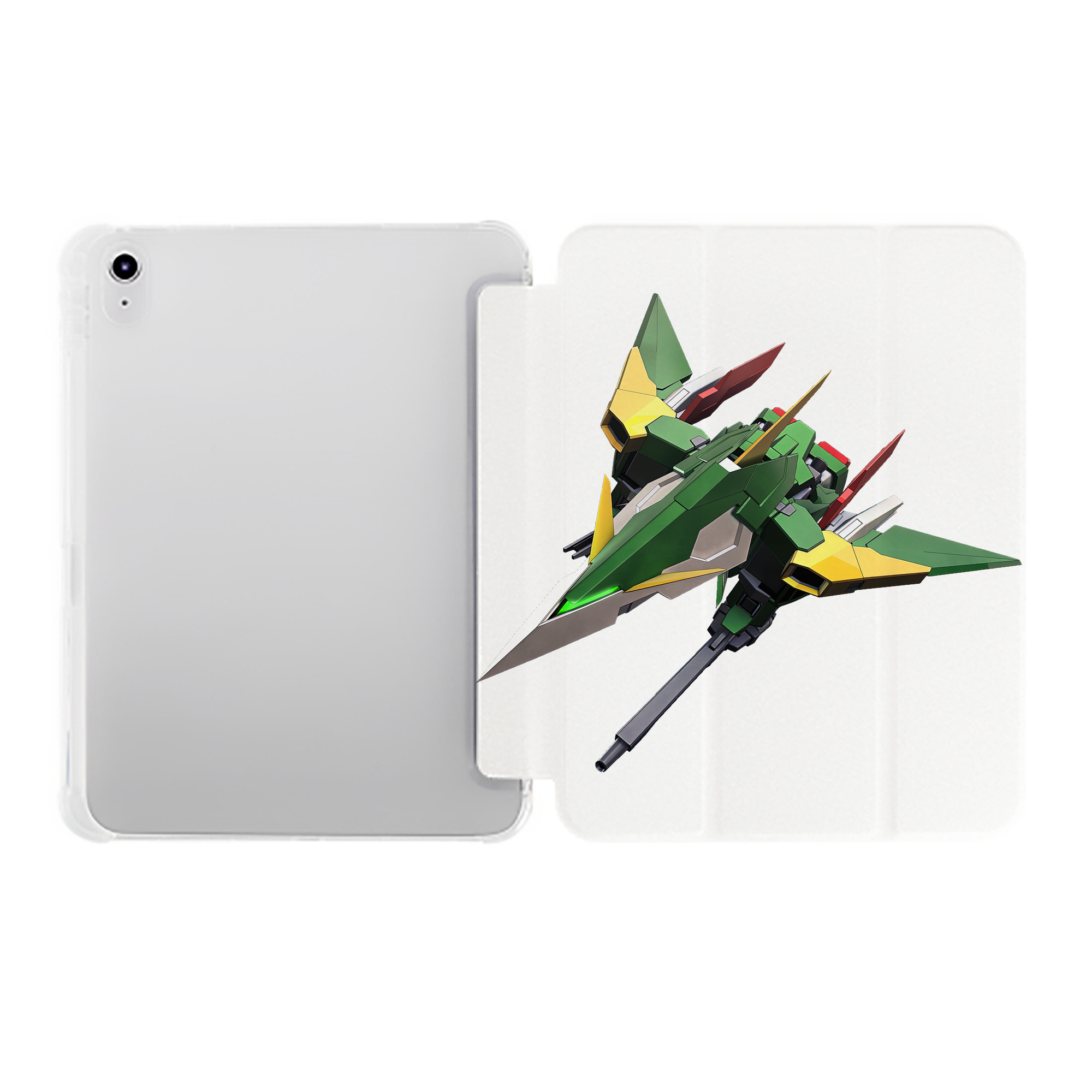 （画像用） 機動戦士ガンダム Mobile Suit Gundam IPad ケース ペン収納付き 三つ折りスタンド PUレザー×シリコン 対応機種9.5/10.5/10.9インチ